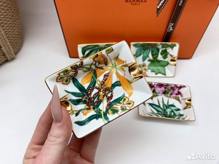 Набор пепельниц Hermes Cheval и Passifolia