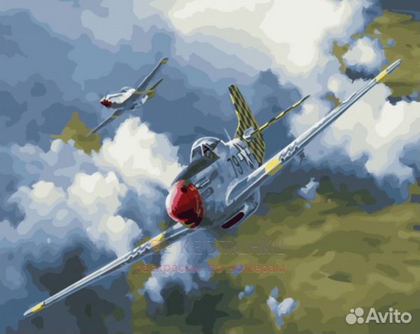 Картина по номерам 40x50 Военная авиация