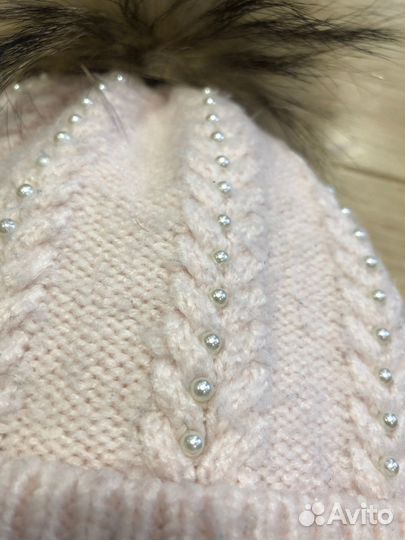 Шапка зимняя для девочки 46-48