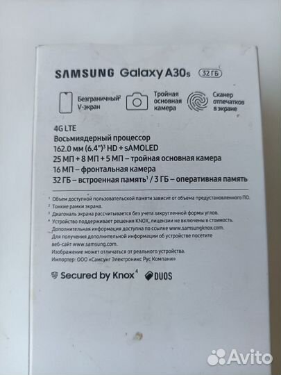 Samsung Galaxy A30s, 3/32 ГБ