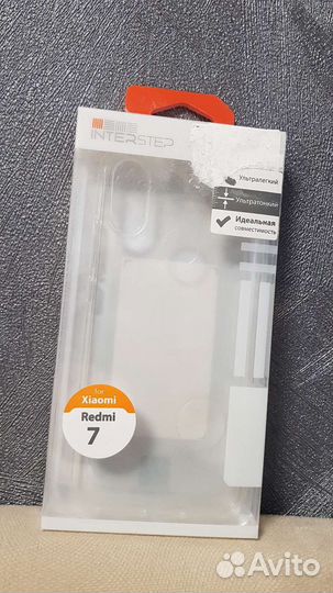 Чехол Xiaomi Redmi 7 прозрачный силикон