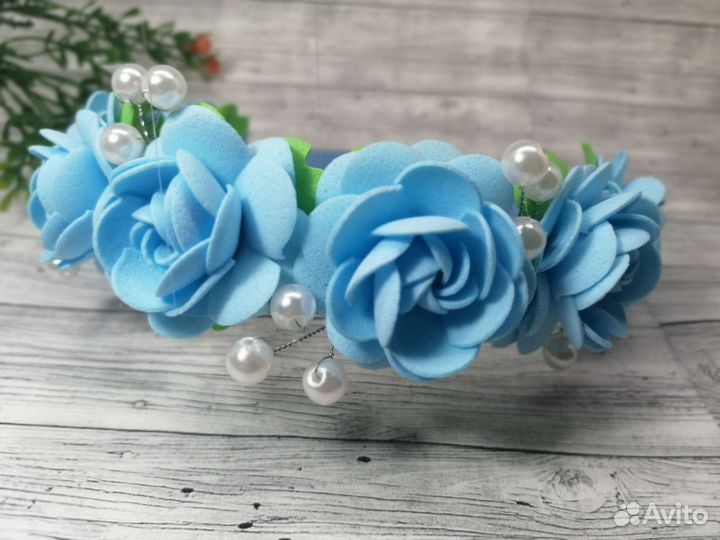 Ободок с цветами