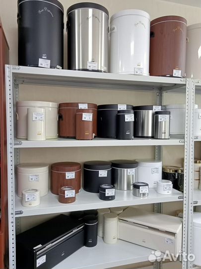 Емкость для сыпучих 5 л.метал,Кремовая