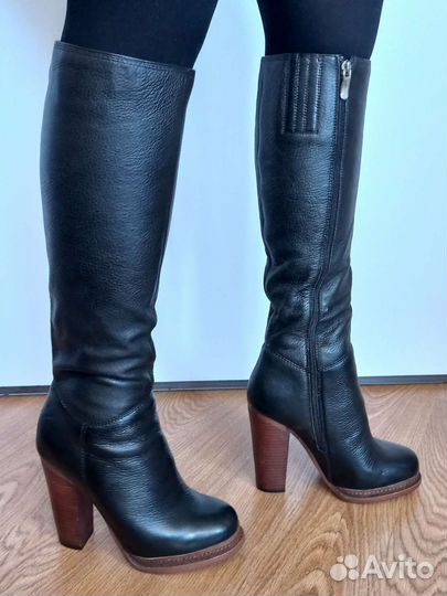 Демисезонные сапоги 37 натуральная кожа