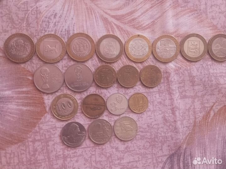 5 рублевая купюра, монеты