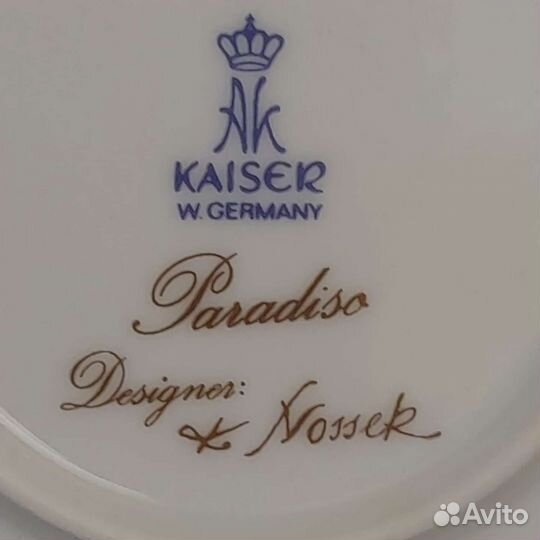 Коллекционная настеннай тарелка от Кайзер