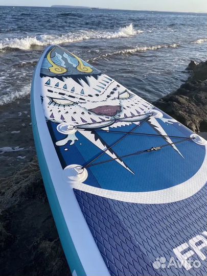 SUP board надувной прогулочный Синий Тигр