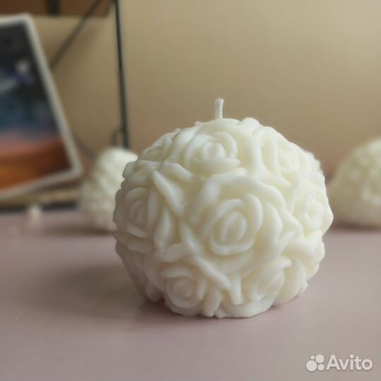 Фигурные ароматические свечи ручной работы