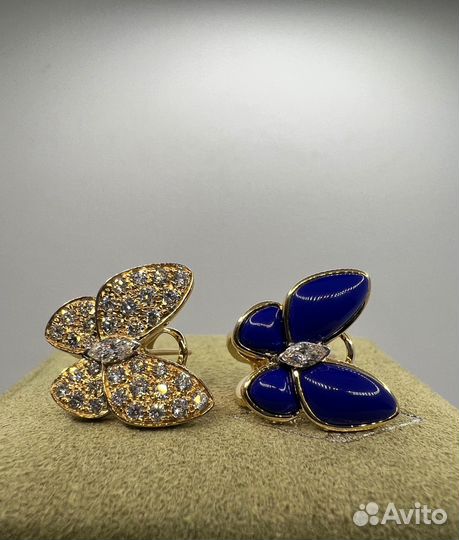 Серьги Van cleef butterfly