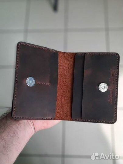 Обложка для документов + картхолдер из кожи