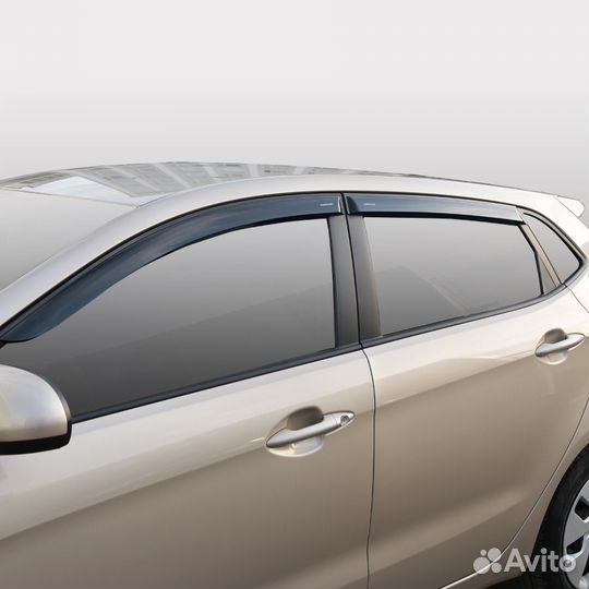 Дефлекторы накладные KIA Rio 12-больше чем хетчбек