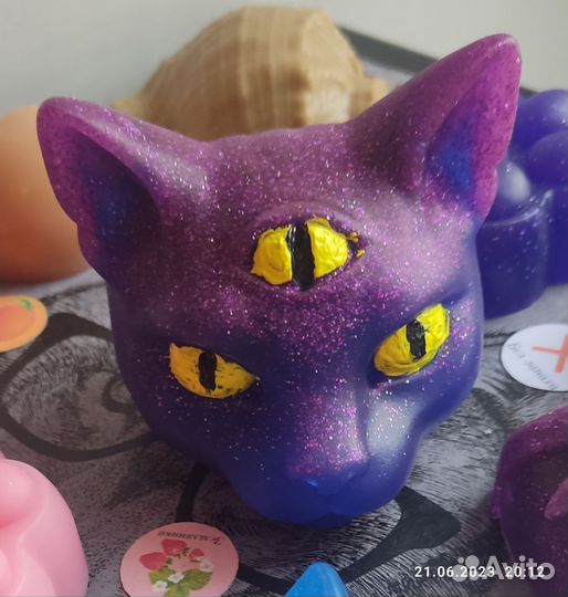 Голова кота - мыло ручной работы
