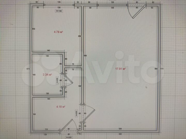 1-к. квартира, 29,4 м², 5/5 эт.