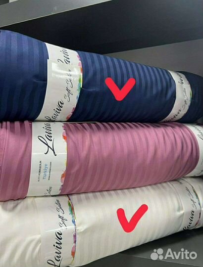 Ткань страйп soft сатин