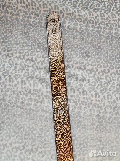 Кожаный ремень для Гитары (Электро, бас, Акустика