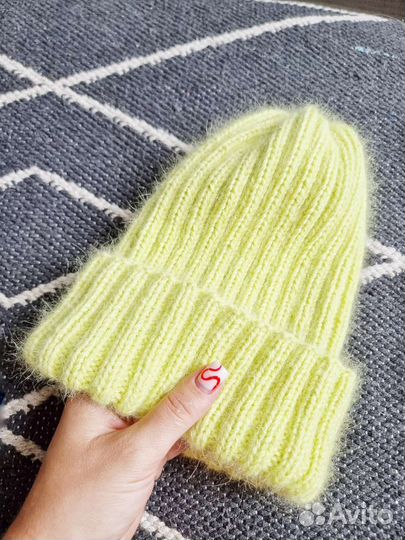 Шапка пух норки пушистая