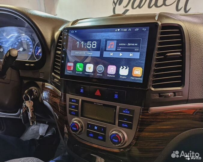 Магнитола Hyundai Santa Fe 2 Android