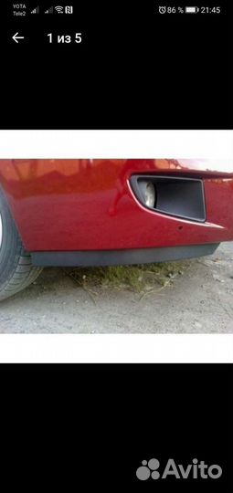 Накладки на бампер Приора