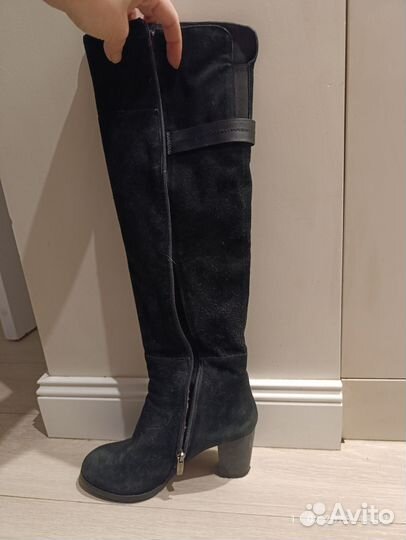 Сапоги женские зимние натуральная замша