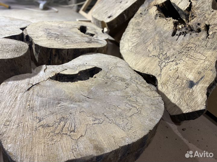 Слэбы торцевые спилы сухие