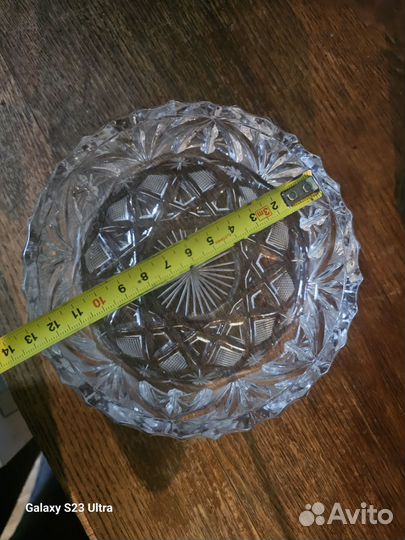 Конфетница, ваза, миска, салатник хрустальная