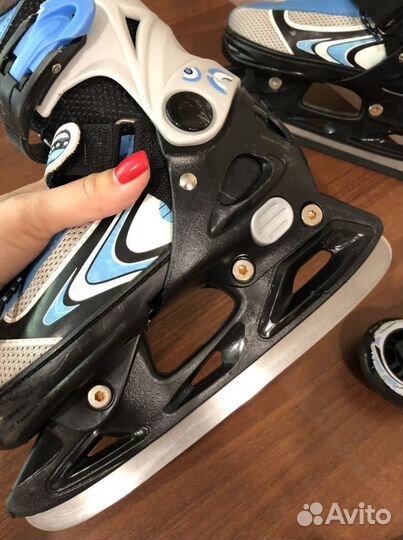 Коньки ролики 2в1