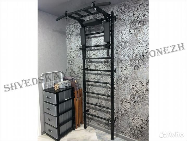 Шведская стенка + Турник 3в1 усиленный Power люкс