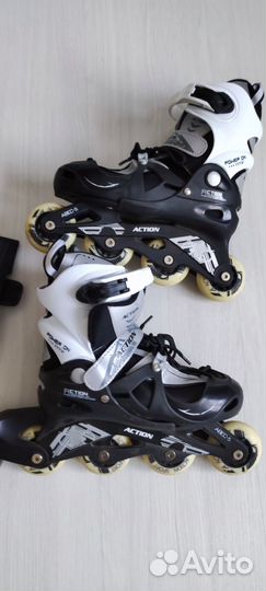 Раздвижные роликовые коньки Action р-р 30-33