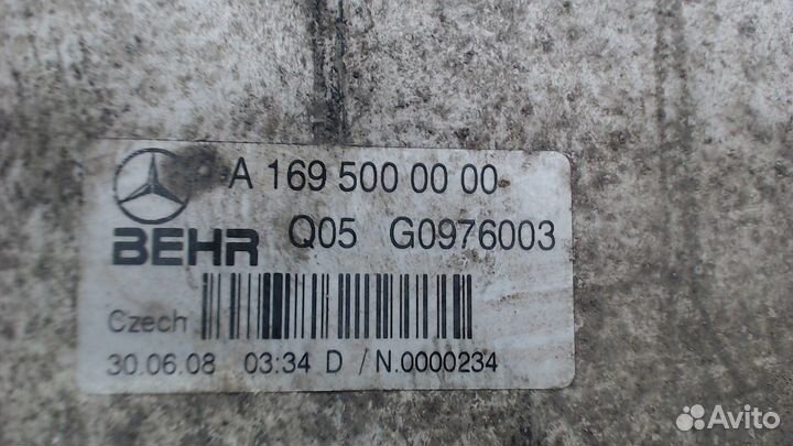 Радиатор интеркулера Mercedes A W169, 2008