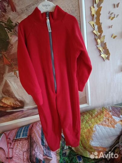 Флисовый комбинезон поддева 98