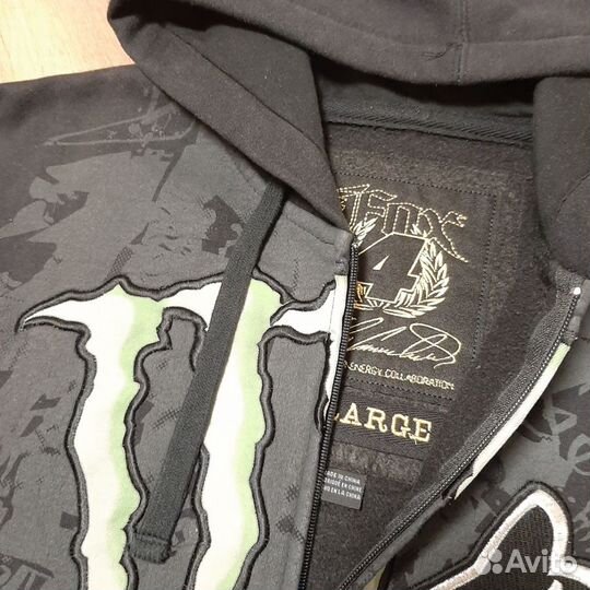 FOX racing X monster energy ZIP UP hoodie