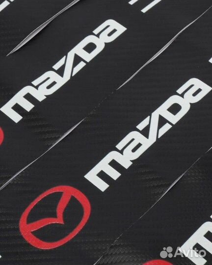 Защитные наклейки на пороги Авто Mazda