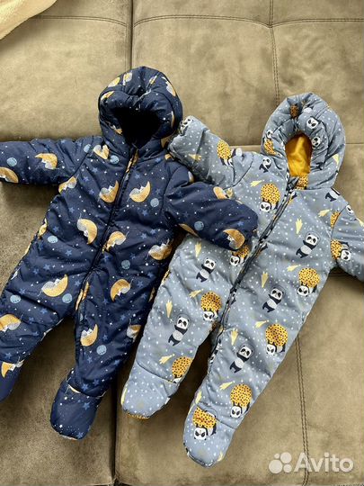 Комбинезон демисезонный 68 для двойни