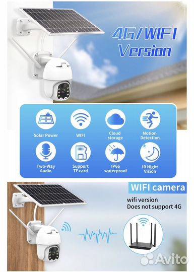 Камера видеонаблюдения wifi уличная