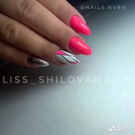 Маникюр наращивание ногтей