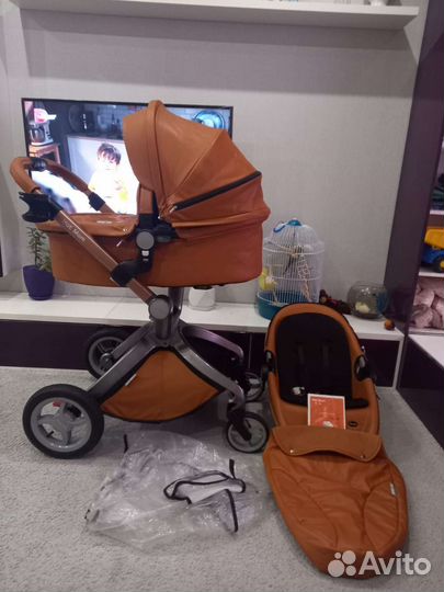 Коляска 2 в 1 эко кожа