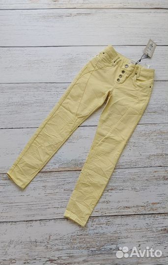 S Джинсы лимонные. Pulz Jeans