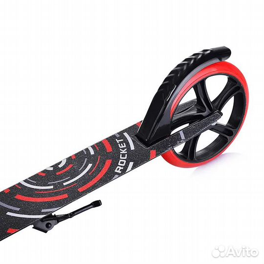 Самокат rocket R0066, 200 мм, красный