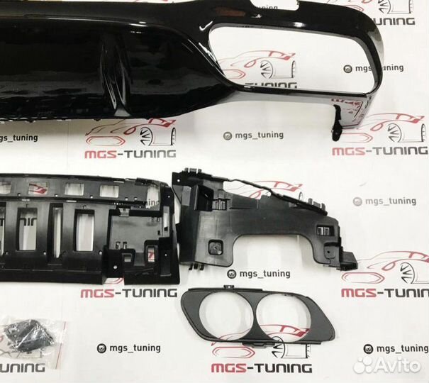 Диффузор black E-Class 53AMG W213