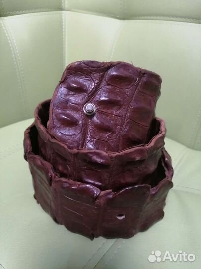 Ремень из кожи крокодила натуральный