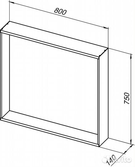 Зеркало Allen Brau 80 1.32018.02 Серебристое