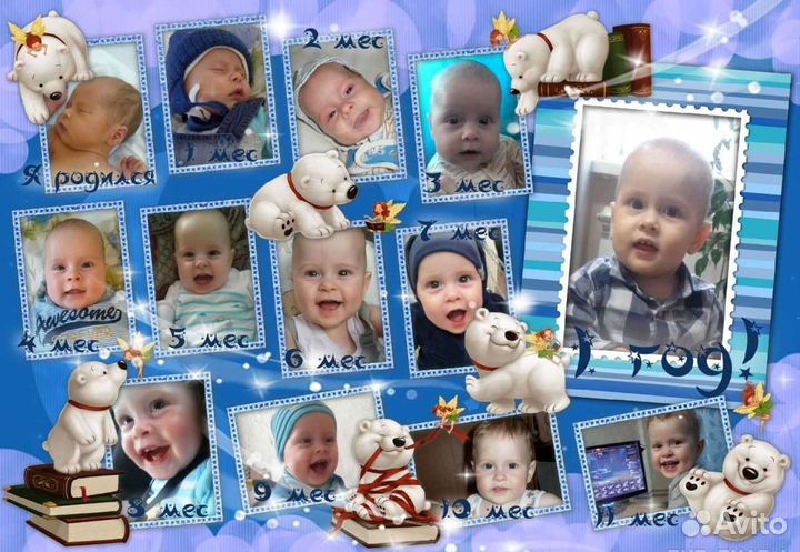 Метрики, коллажи, постеры