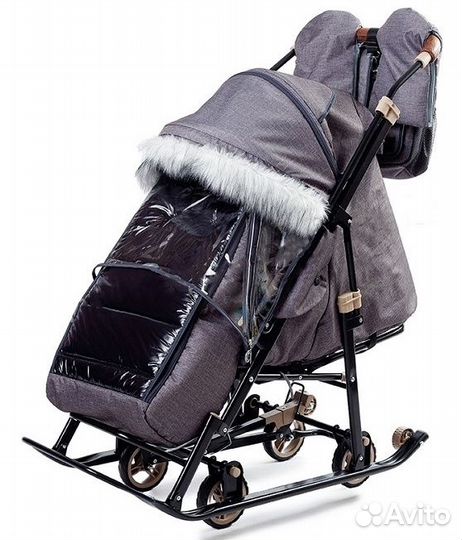 Санки коляска Galaxy Glory (Gloss) +доставка