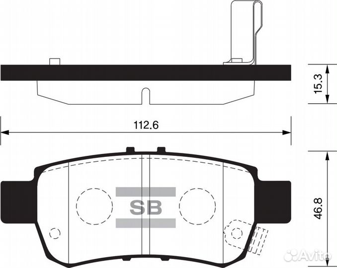 SP1428SNS GDB7726 43022shja00 колодки диско