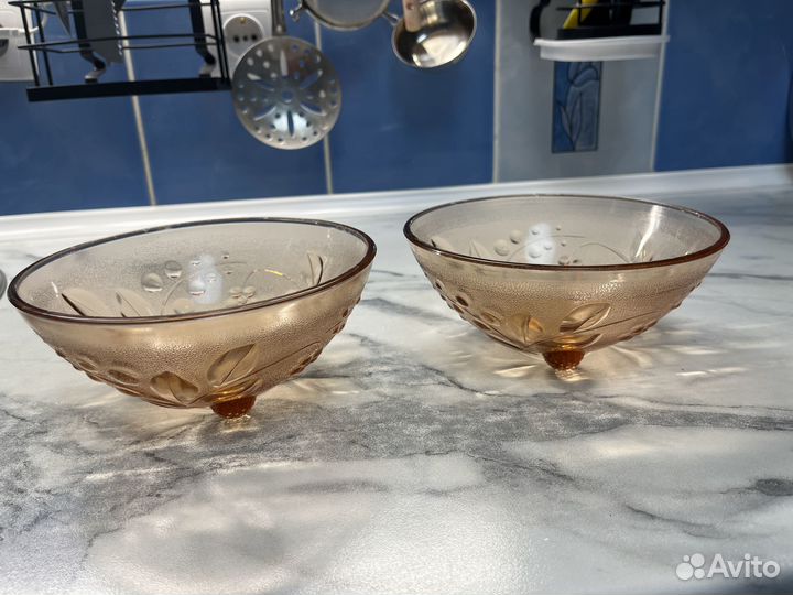 Салатницы из цветного стекла, СССР