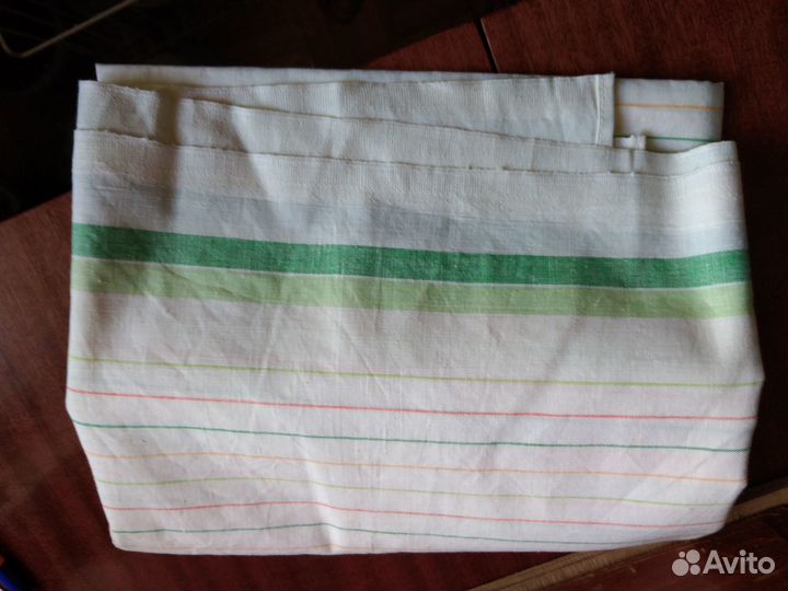 Новое полотенце из советской льняной ткани