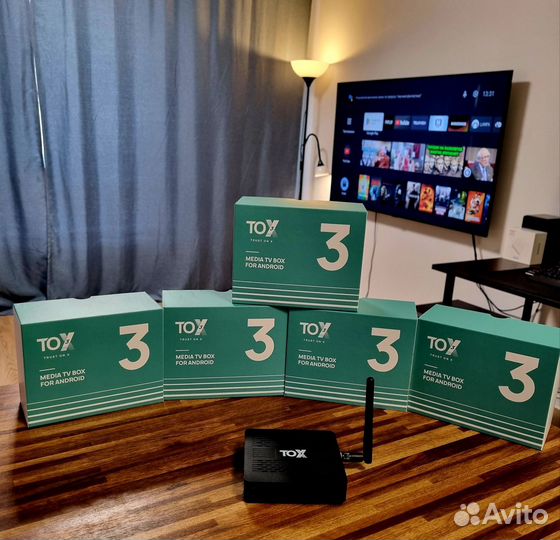 Android TV приставка TOX 3 4/32+настройка под ключ