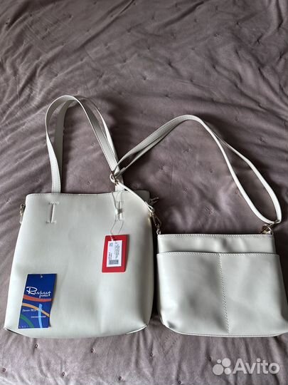 Новый шопер молочного цвета