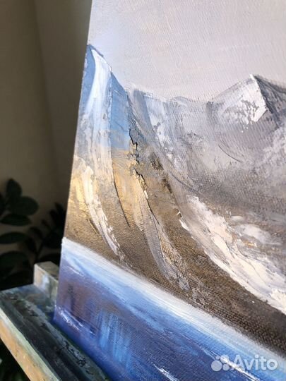 Картина маслом в интерьер горы