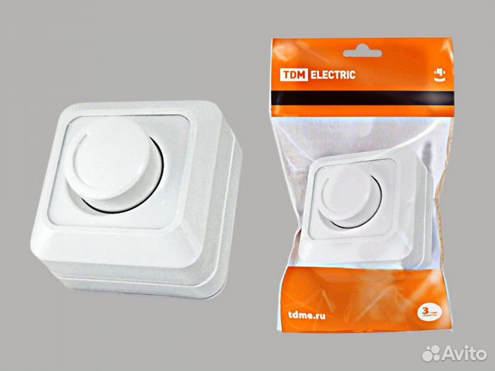 Светорегулятор (диммер) поворотный, диммер на шнур